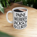 Paine Webber Jackson & Curtis Ceramic Coffee Mug