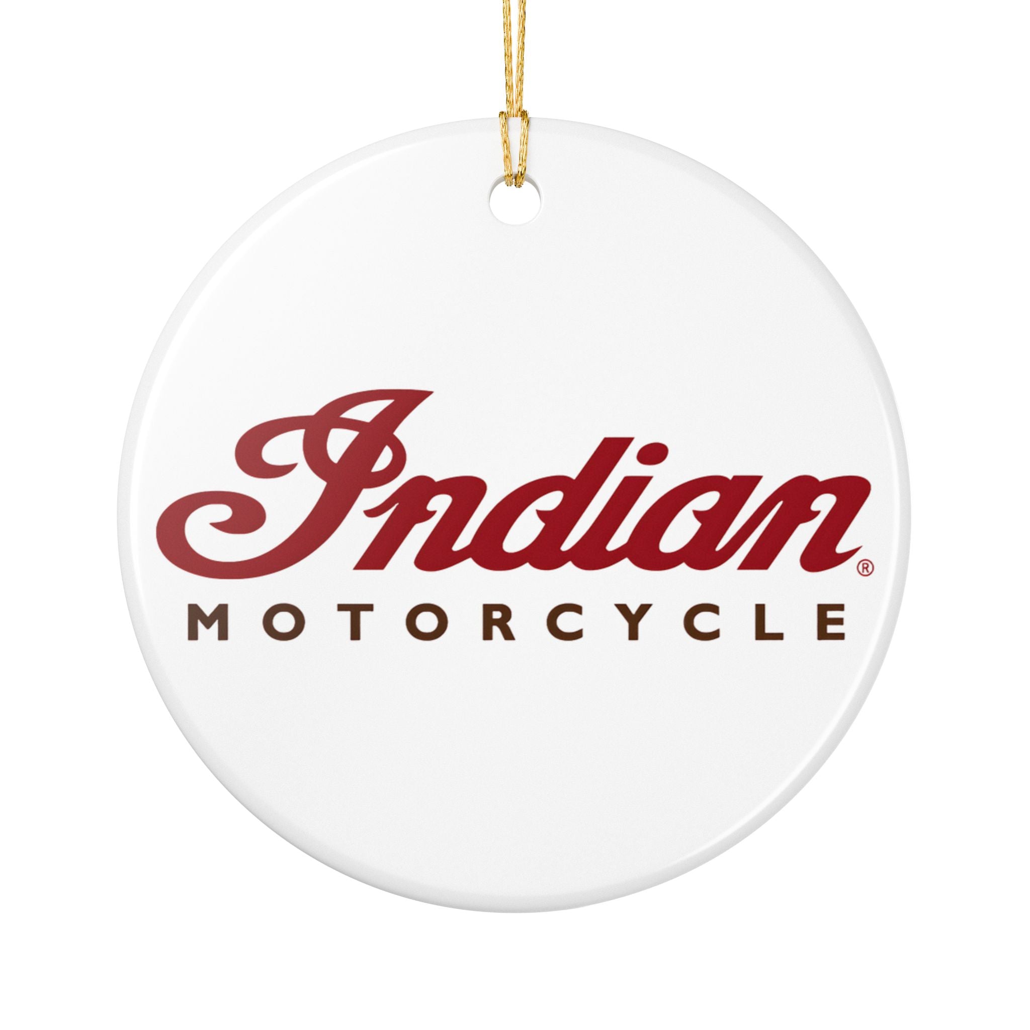 Indian Motorcycle Ceramic Ornament