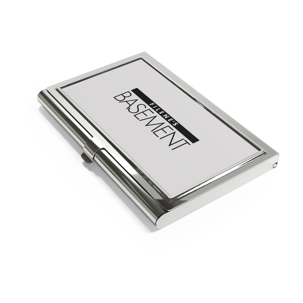 Filene's Basement Metal Business Card Holder