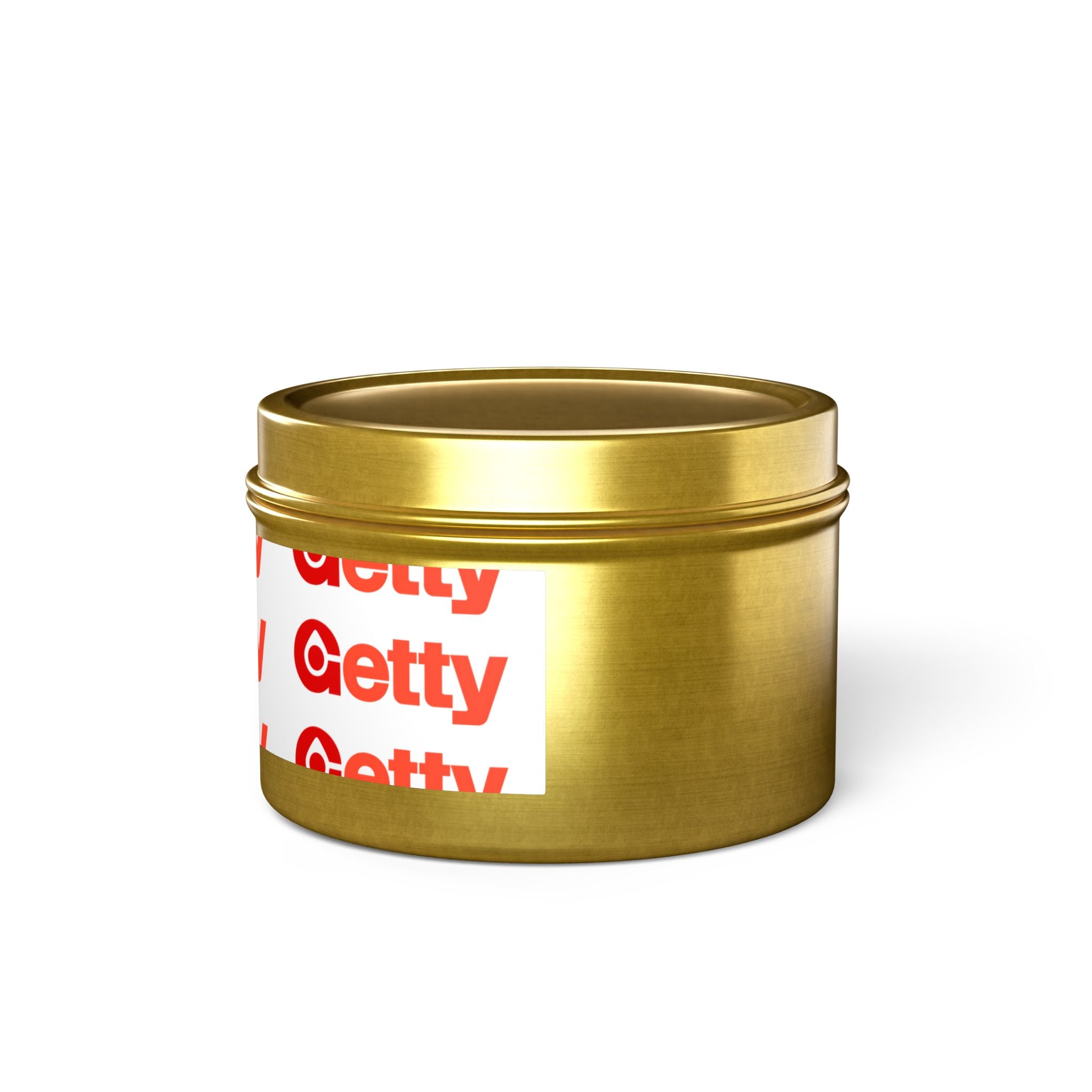 Getty Oil Tin Candle