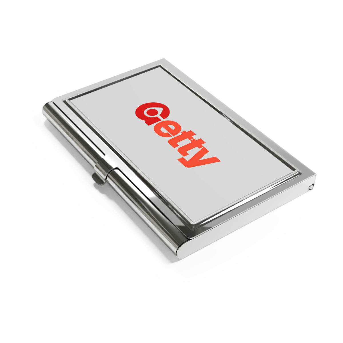 Getty Oil Metal Business Card Holder