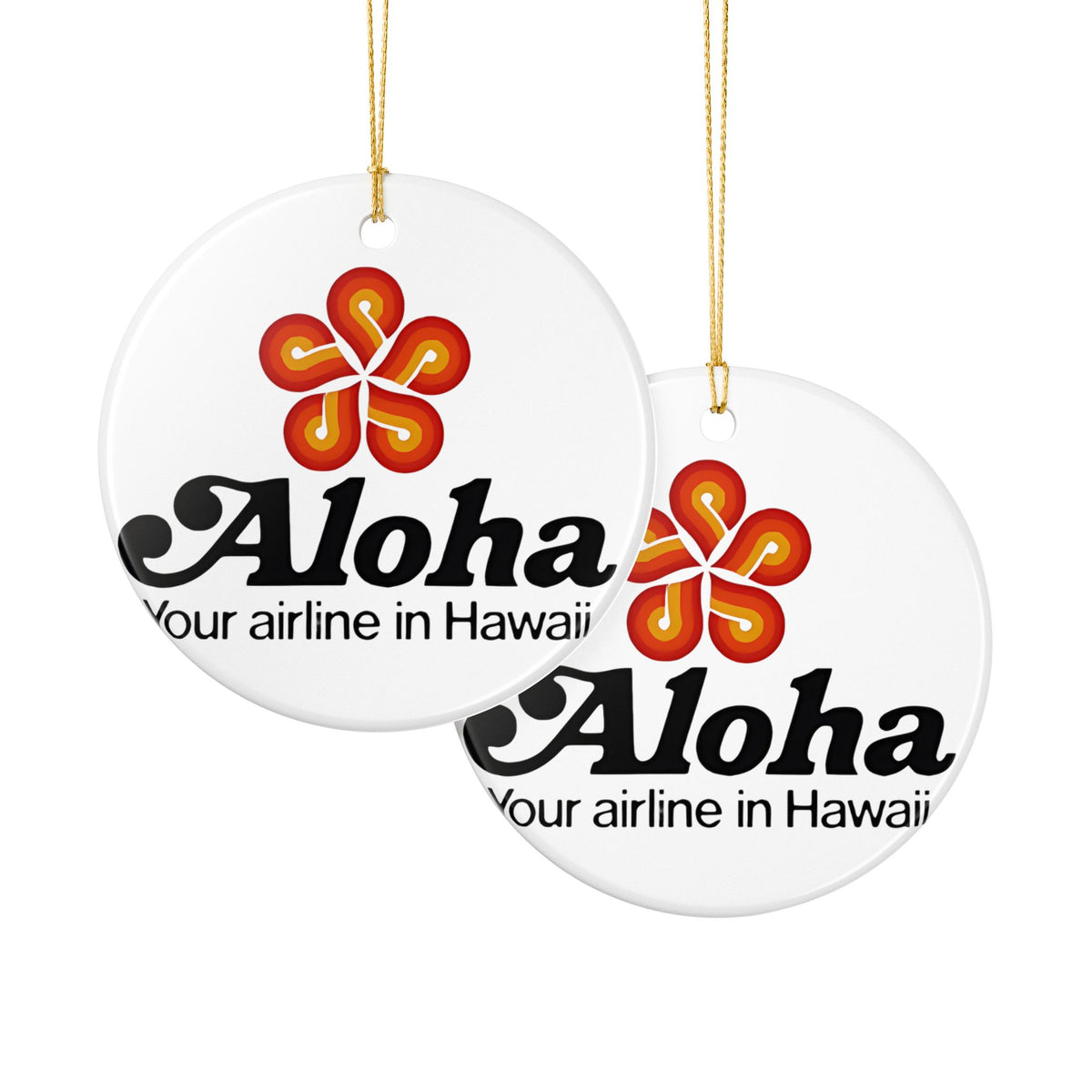Aloha Airlines Ceramic Ornament