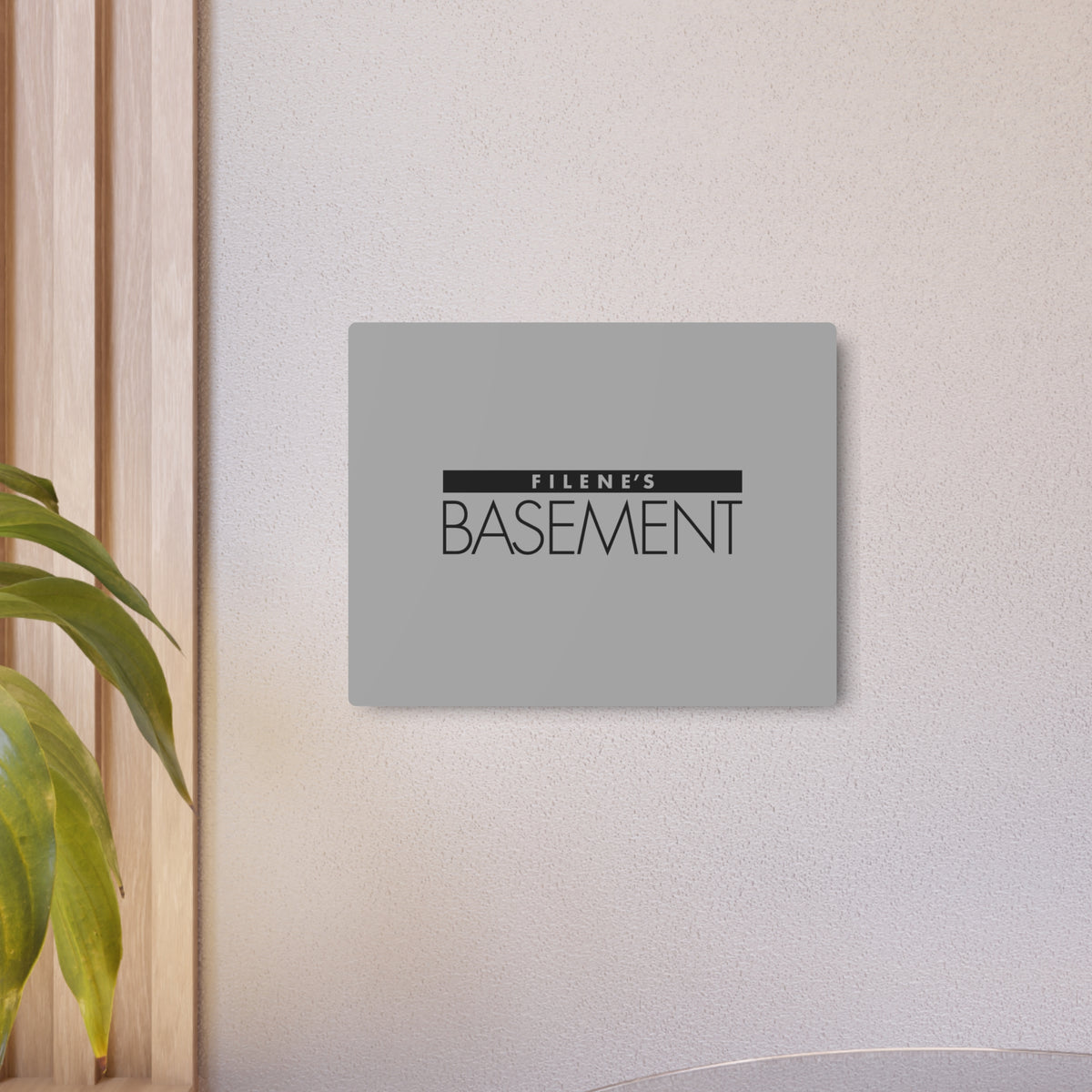 Filene's Basement Metal Sign