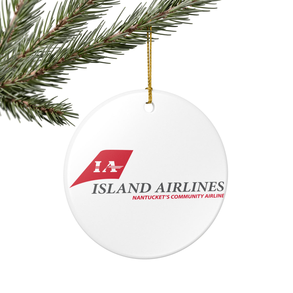 Island Airlines Ceramic Ornament