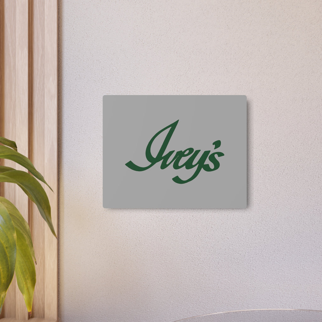 Ivey's Metal Sign