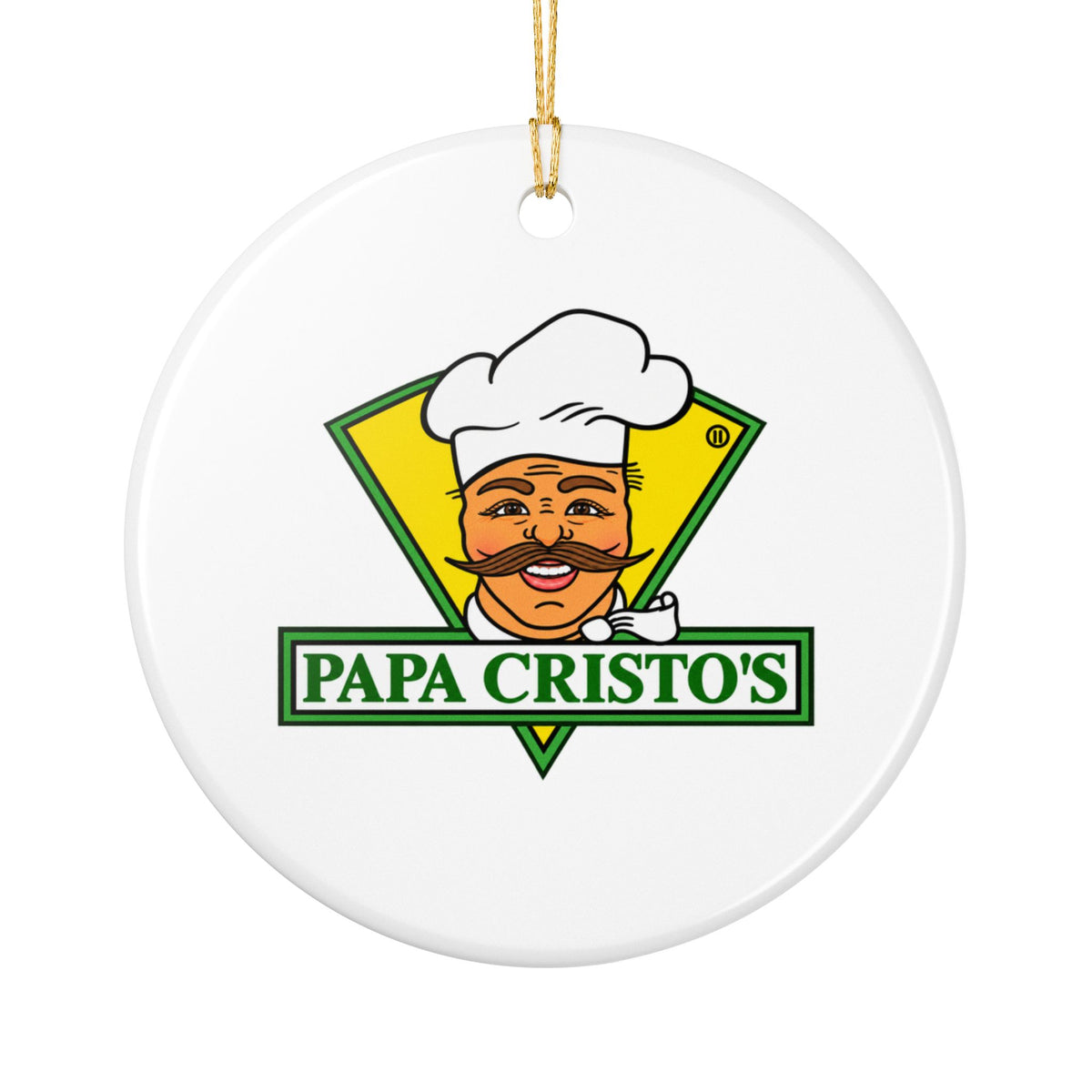 Papa Cristo's Ceramic Ornament