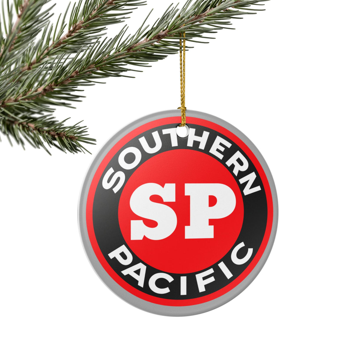 Southern Pacific Railroad Ceramic Ornament