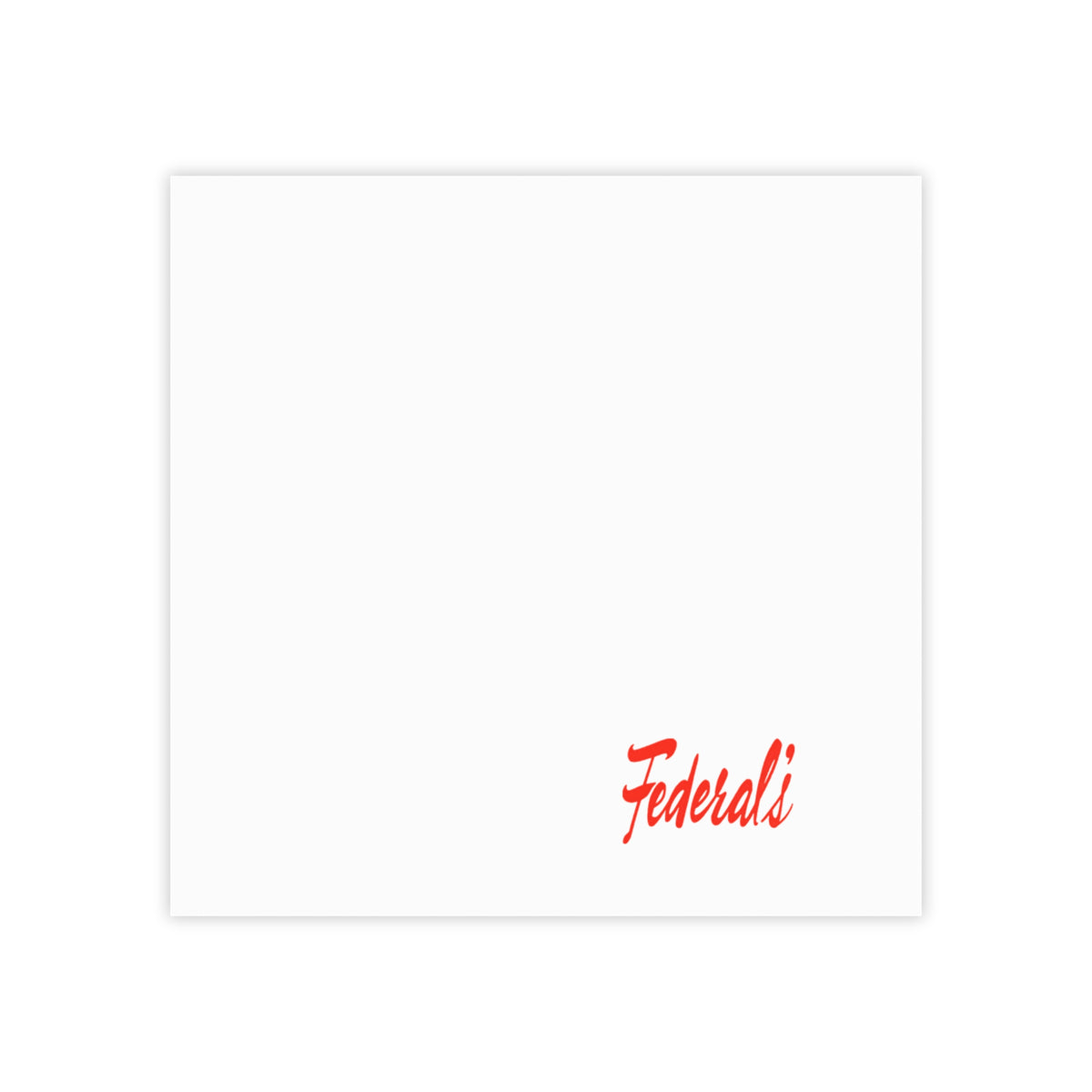 Federal's Sticky Post-it Note Pad