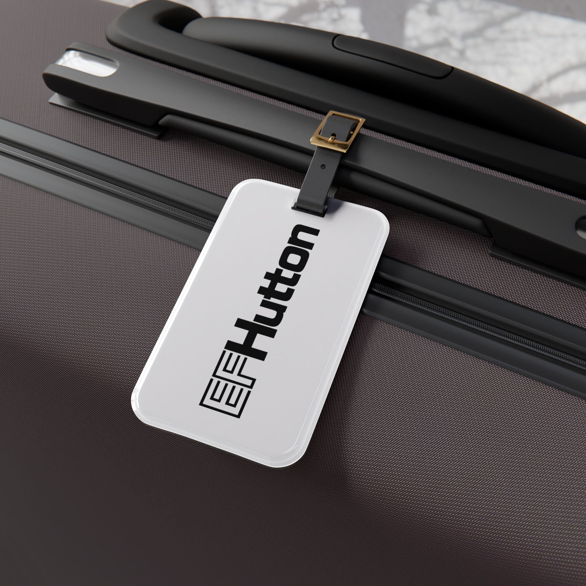 E. F. Hutton Luggage Tag