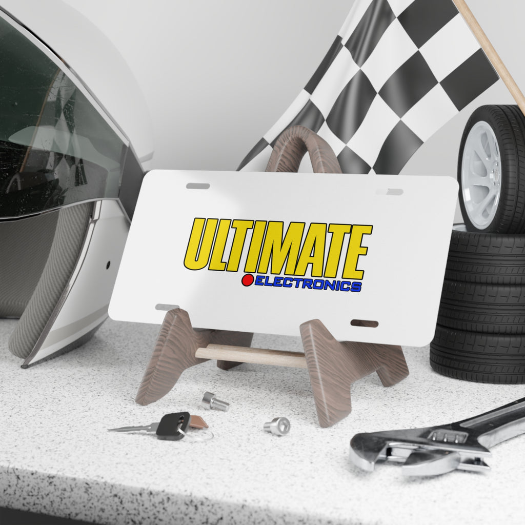 Ultimate Electronics Vanity License Plate