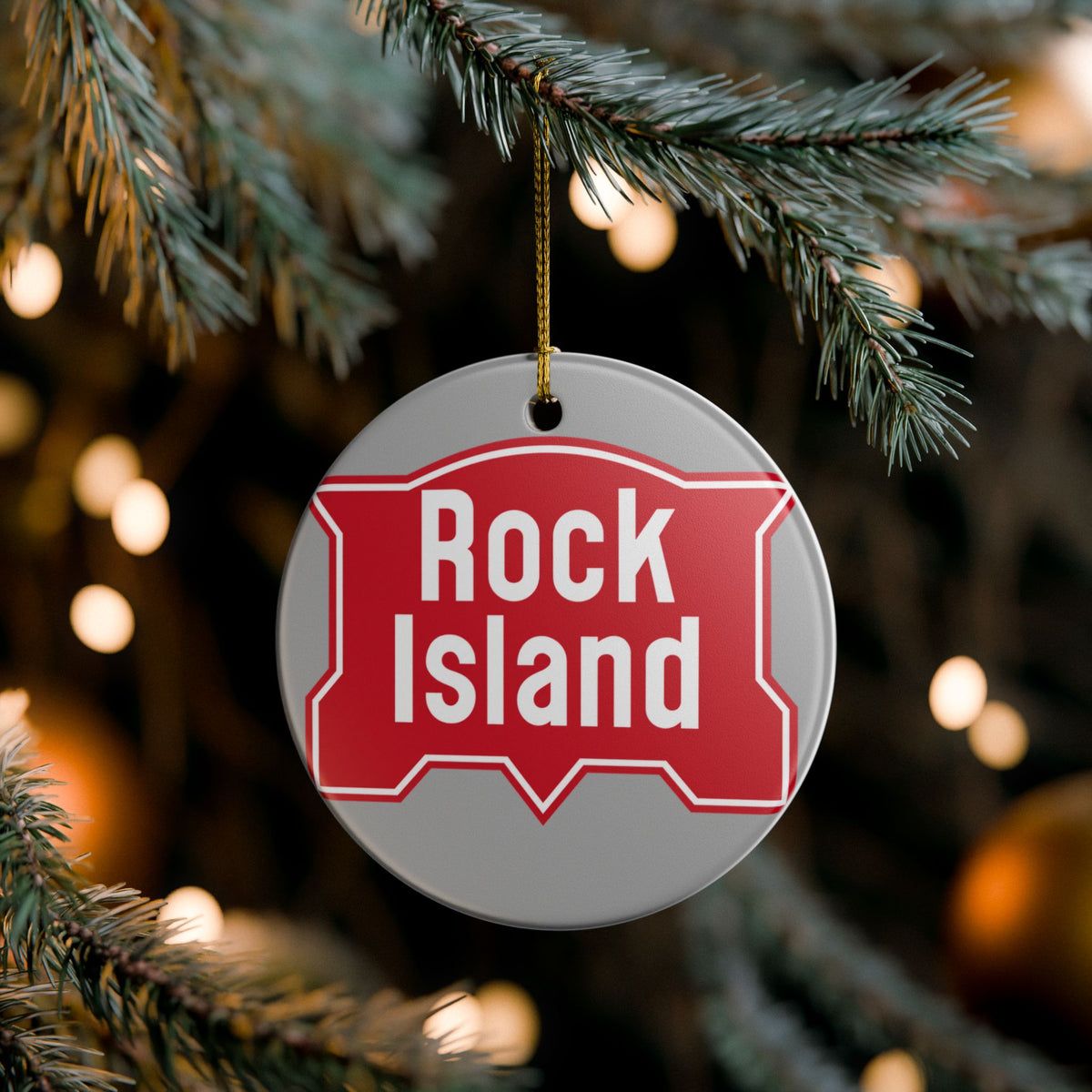 Chicago, Rock Island and Pacific Railroad Ceramic Ornament