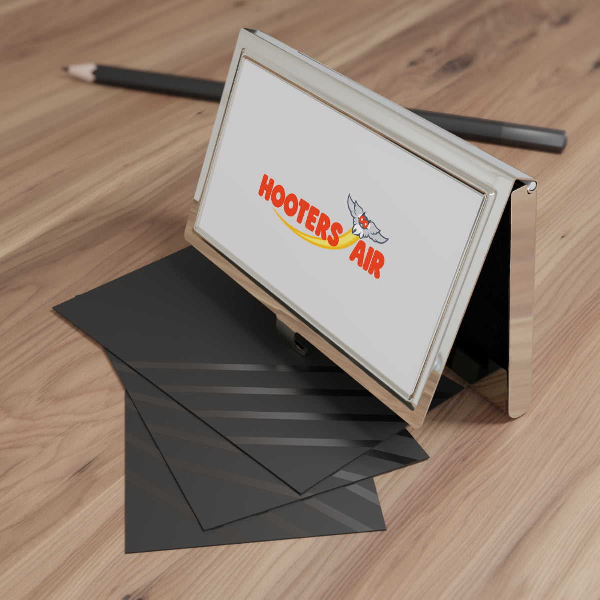Hooters Air Metal Business Card Holder