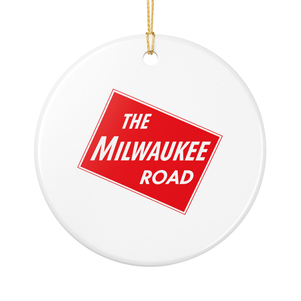 Chicago Milwaukee St. Paul and Pacific Railroad Ceramic Ornament