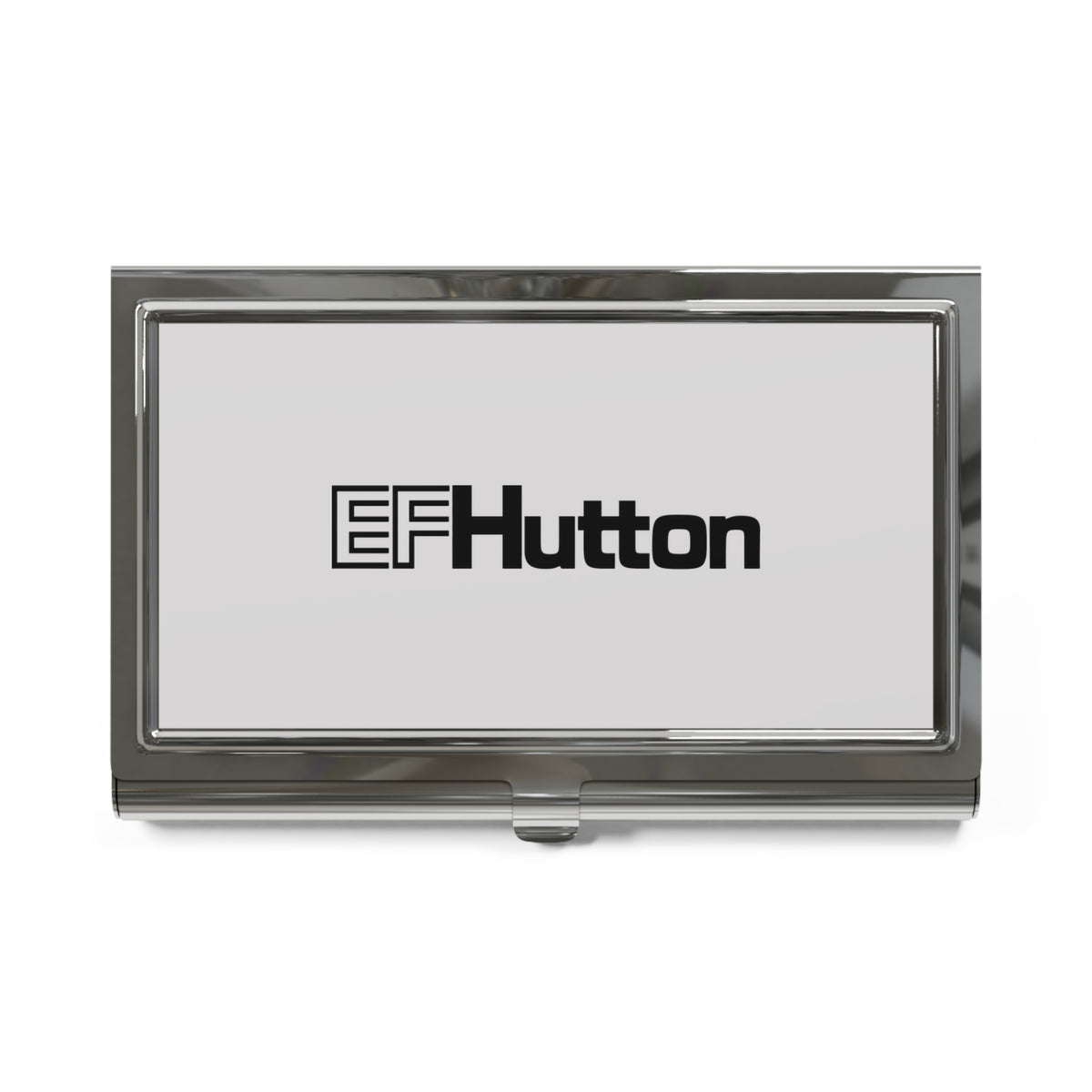 E. F. Hutton Metal Business Card Holder