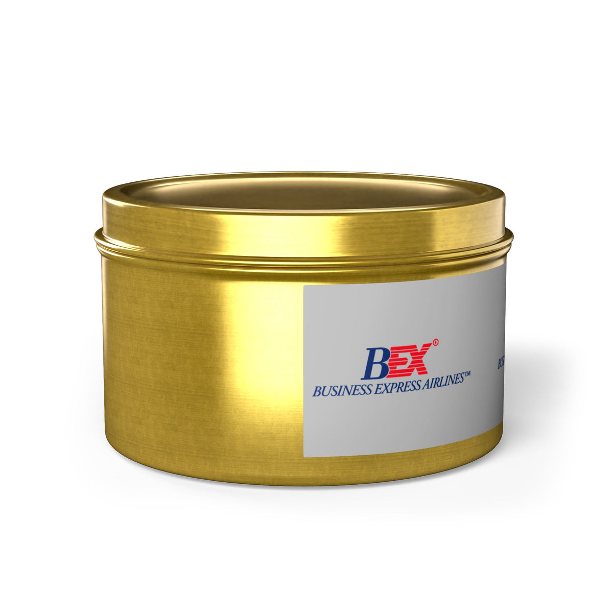 Business Express Airlines Tin Candle