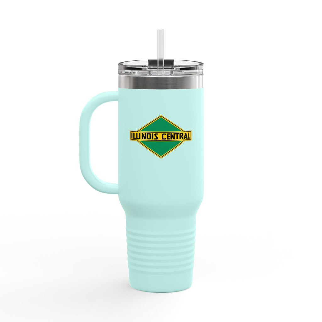 Illinois Central Railroad 40oz Insulated Travel Mug Stainless Tumbler