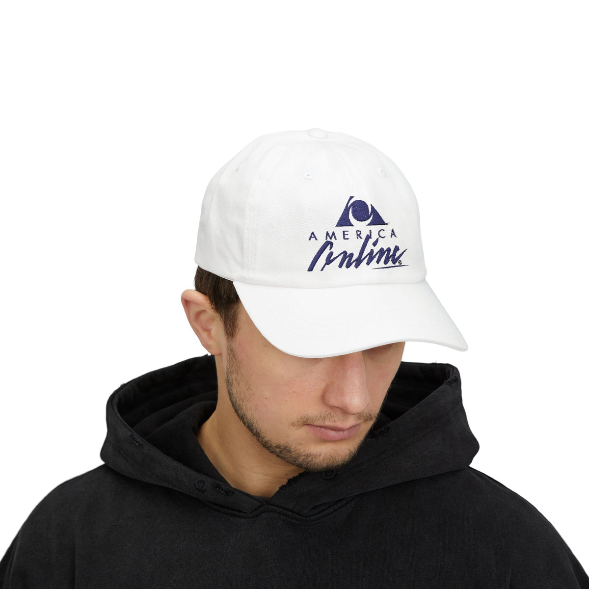 America Online (AOL) Embroidered Dad Cap Hat