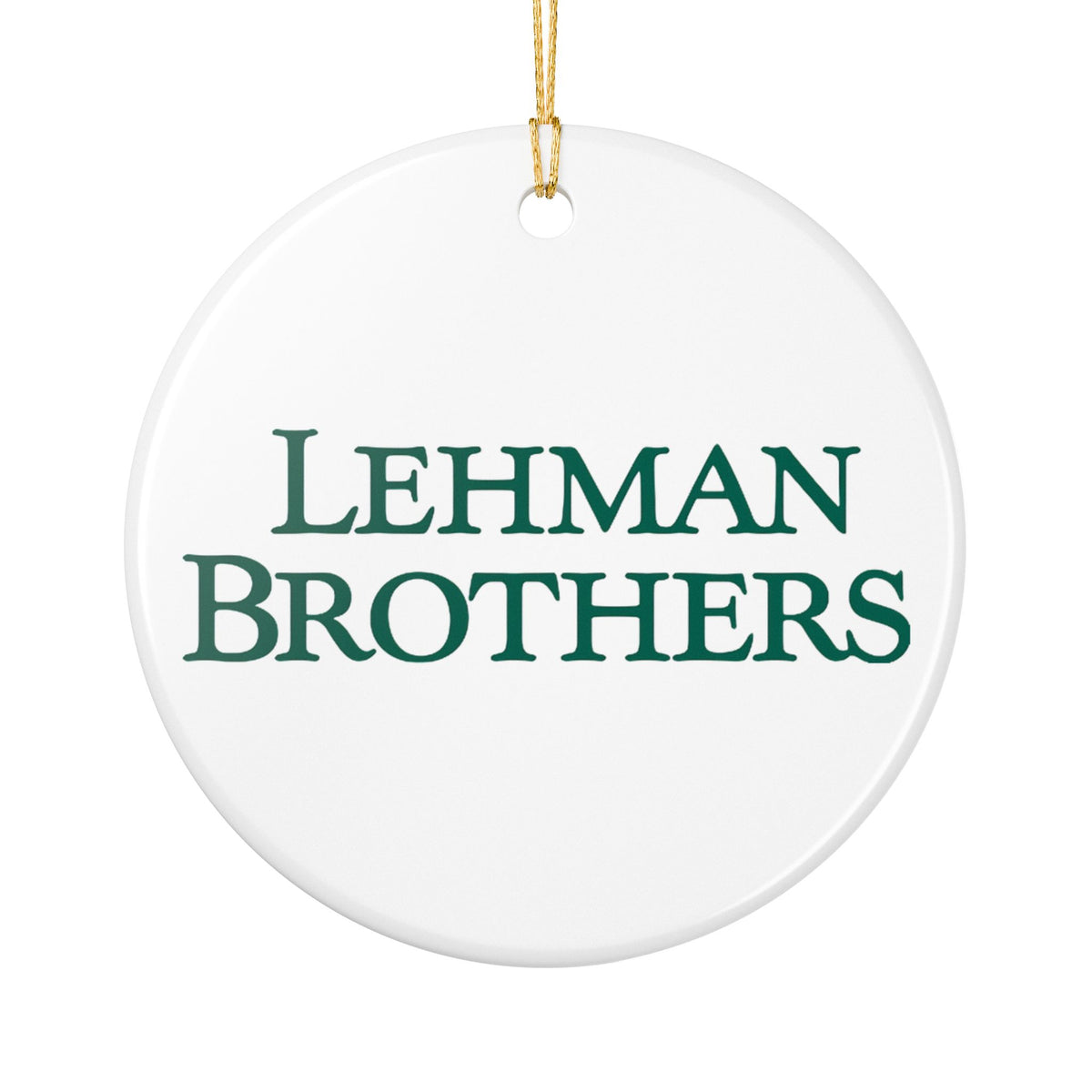 Lehman Brothers Ceramic Ornament