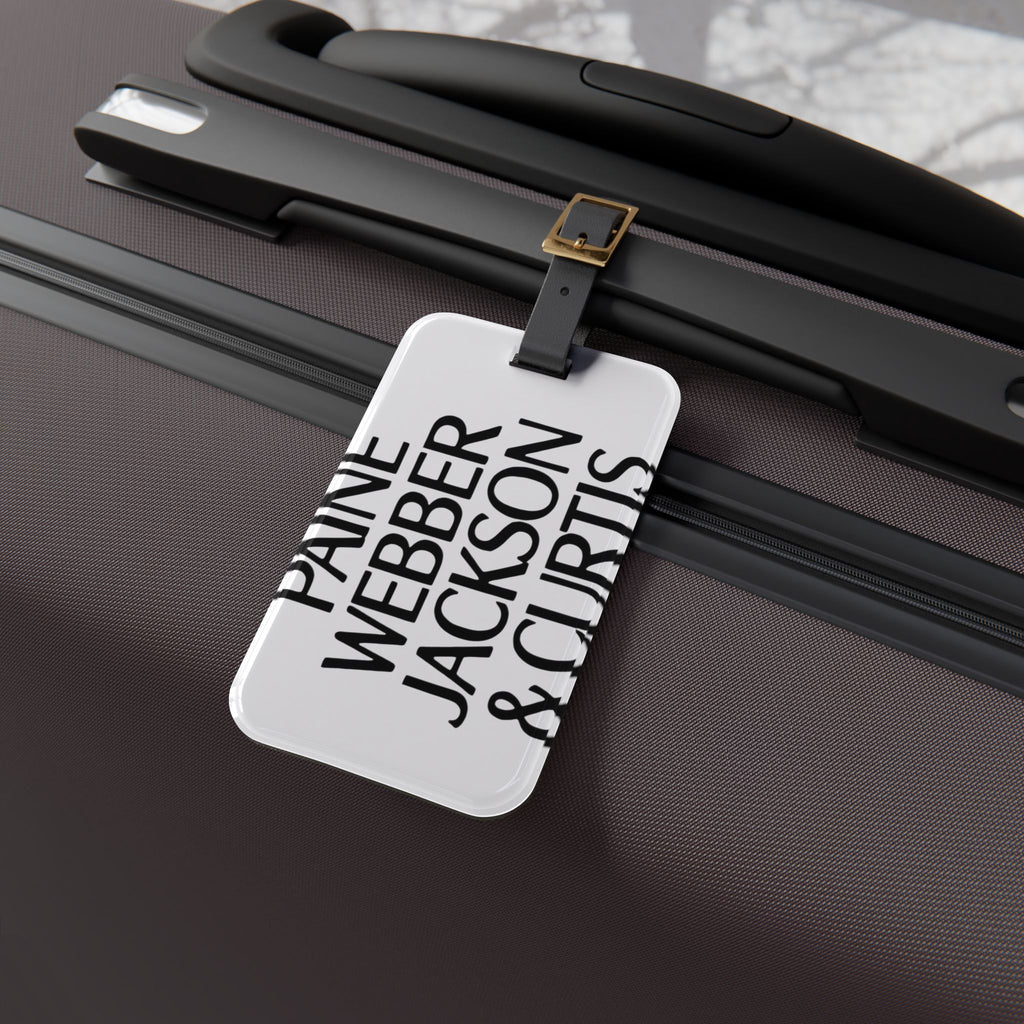 Paine Webber Jackson & Curtis Luggage Tag