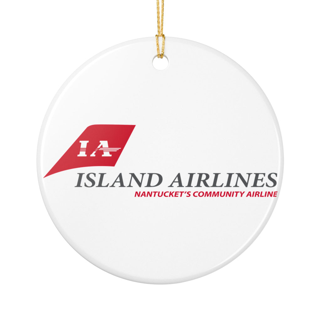 Island Airlines Ceramic Ornament