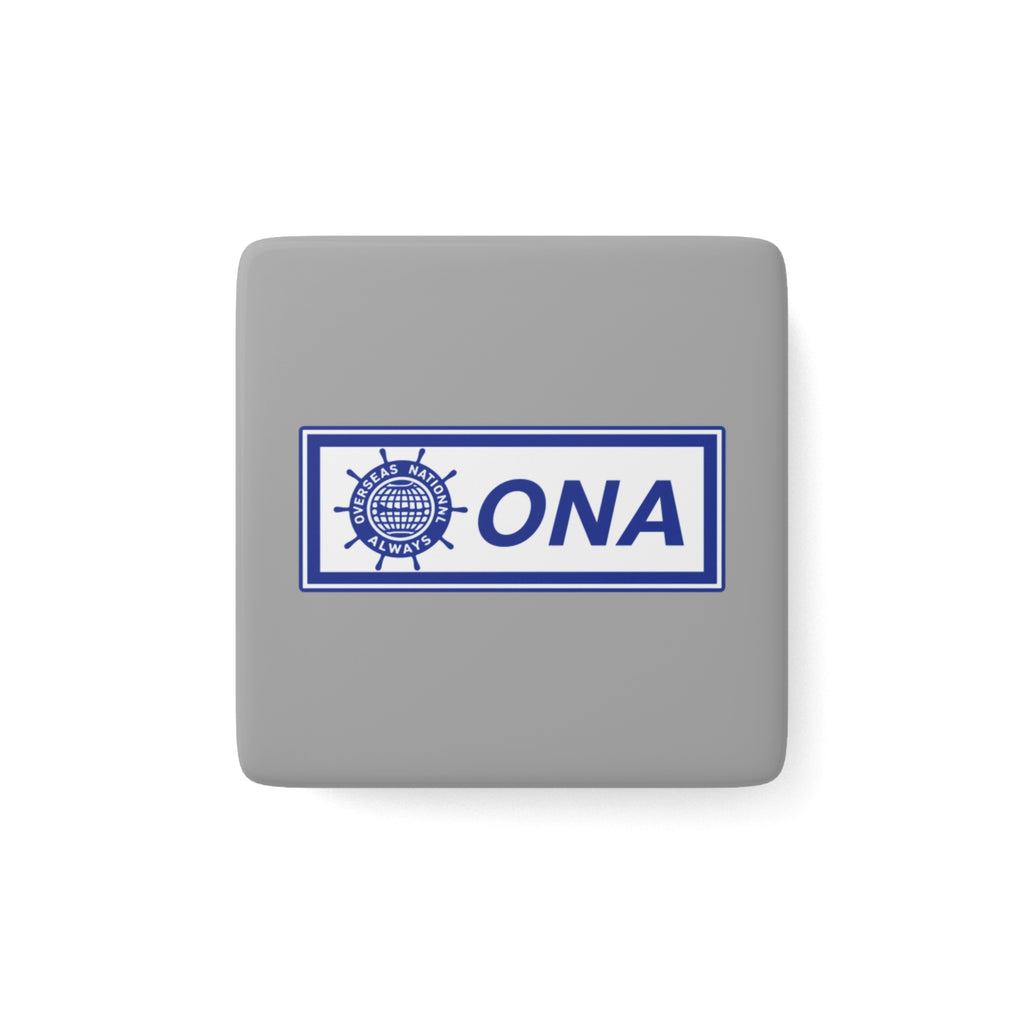 Overseas National Airways Square Porcelain Fridge Magnet