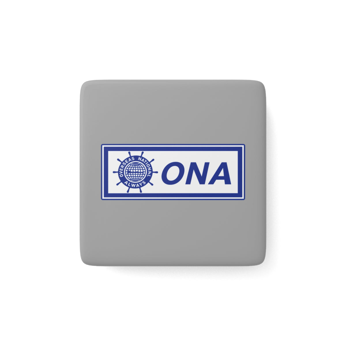 Overseas National Airways Square Porcelain Fridge Magnet