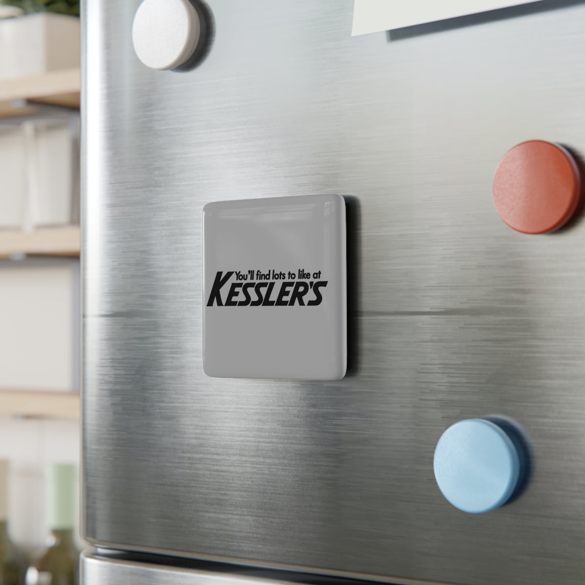 Kessler's Square Porcelain Fridge Magnet