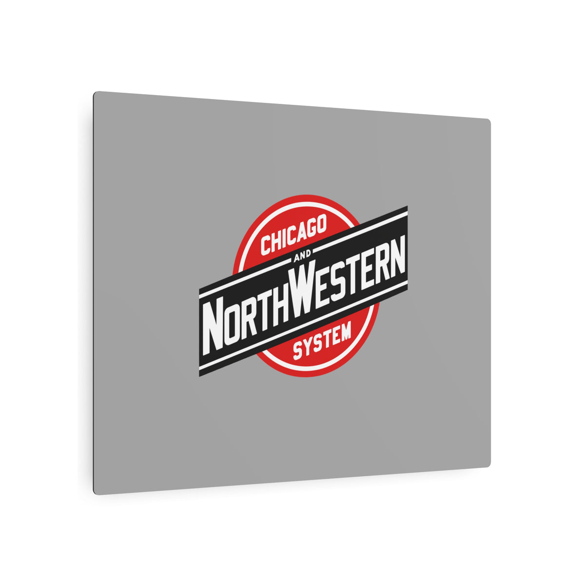 Chicago and North Western Railway Metal Sign
