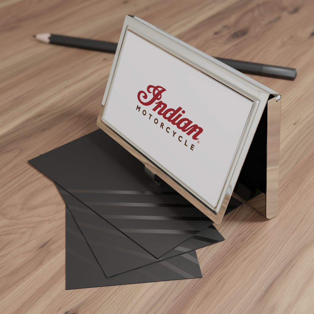 Indian Motorcycle Metal Business Card Holder
