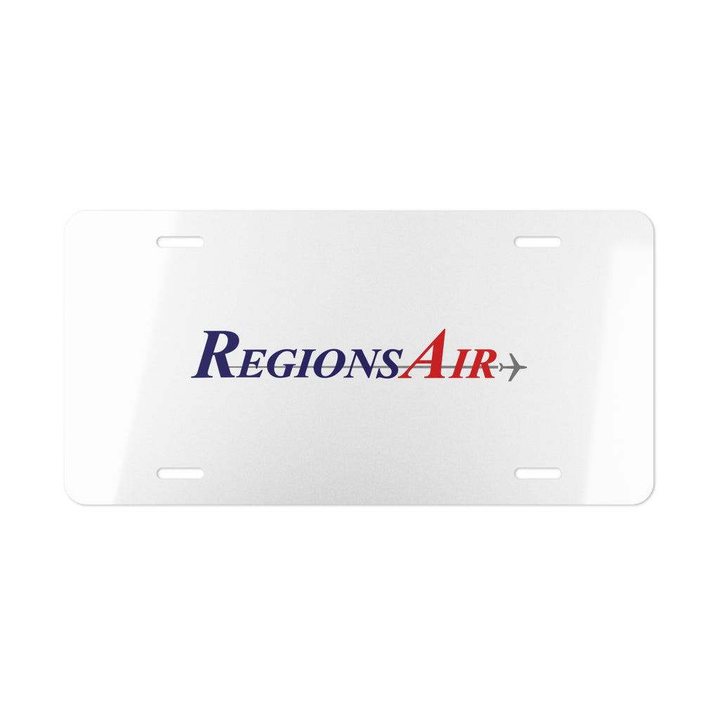 RegionsAir Vanity License Plate