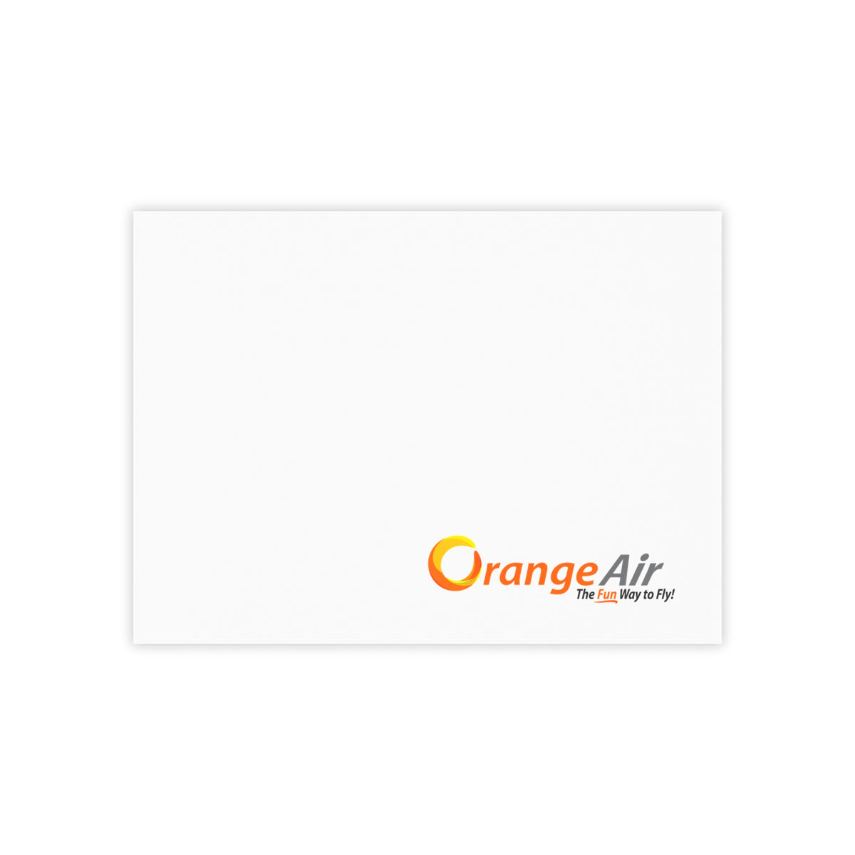 Orange Air Sticky Post-it Note Pad