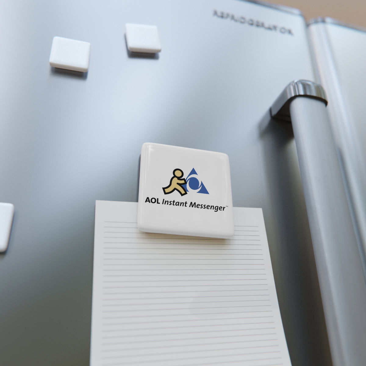 AOL Instant Messenger (AIM) Square Porcelain Fridge Magnet