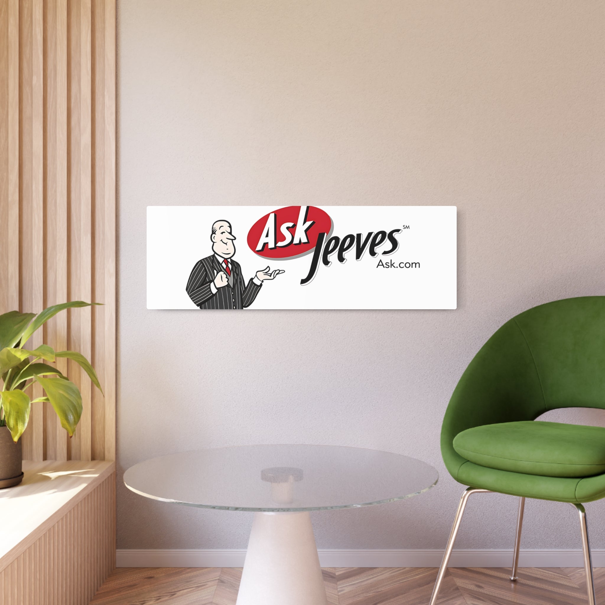 Ask Jeeves Metal Sign