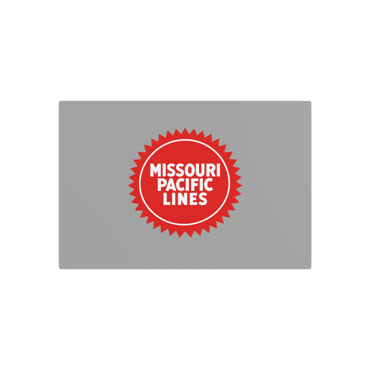 Missouri Pacific Railroad Metal Sign
