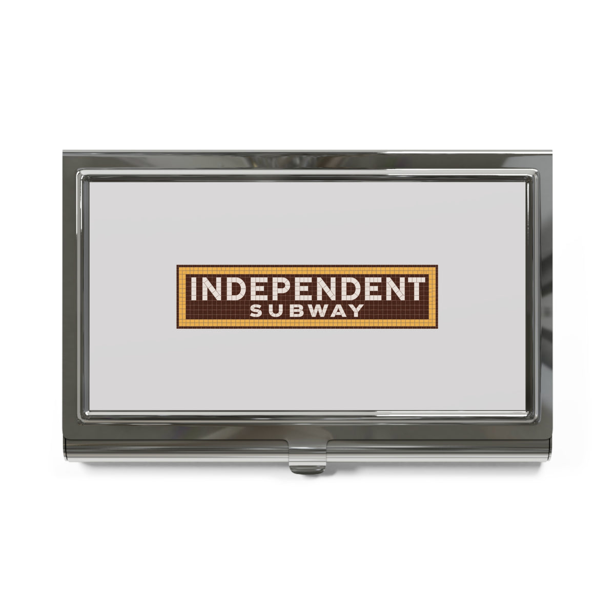 Independent Subway System (IND) Metal Business Card Holder