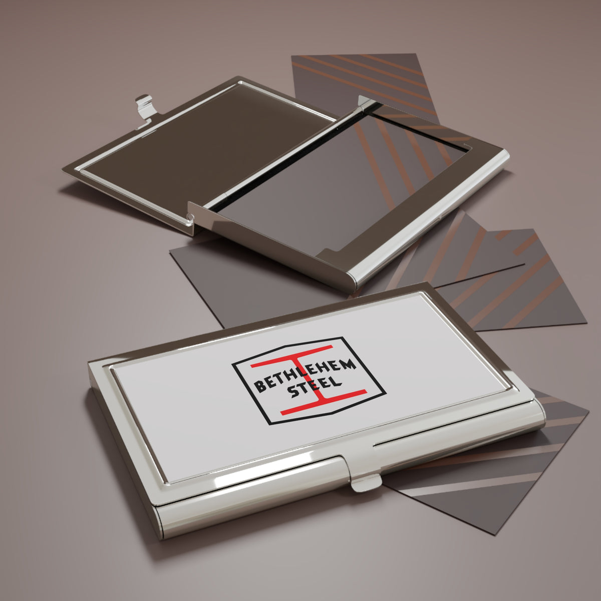 Bethlehem Steel Metal Business Card Holder