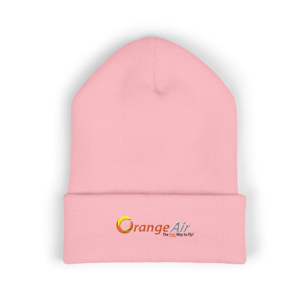 Orange Air Cuffed Beanie