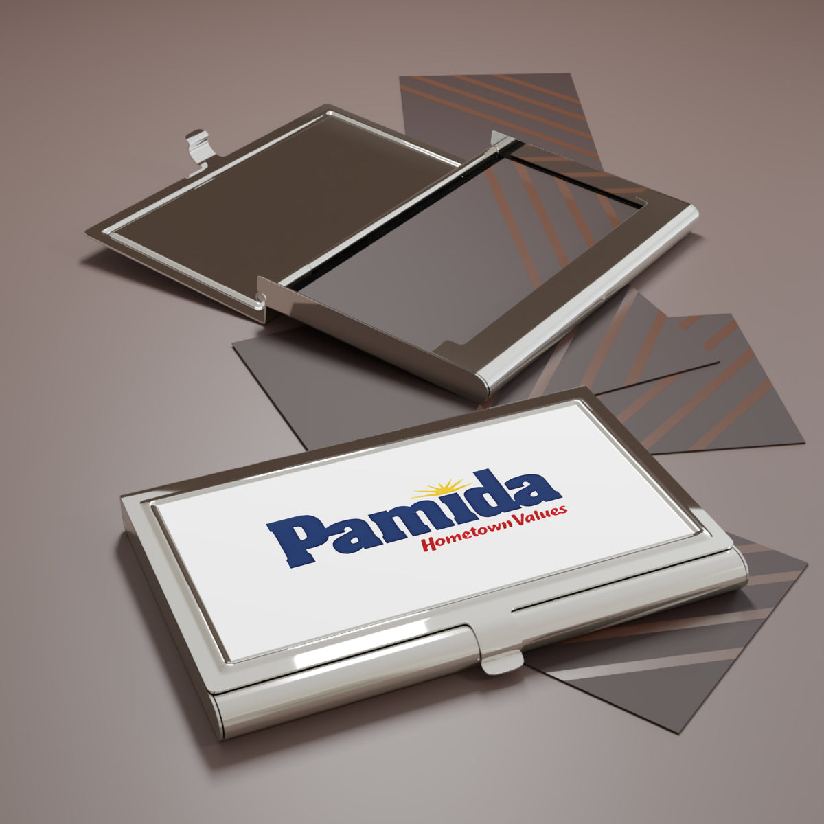 Pamida Metal Business Card Holder