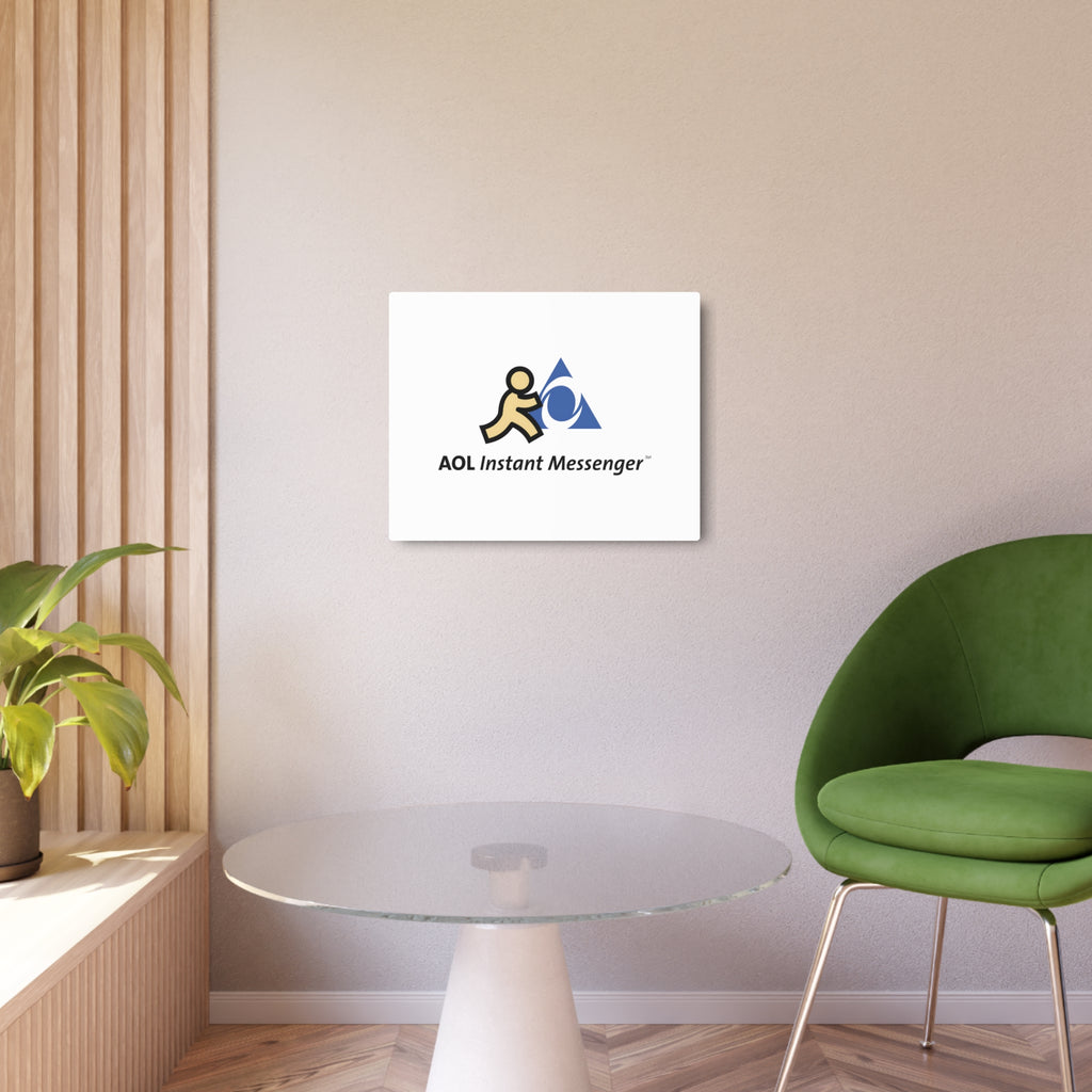 AOL Instant Messenger (AIM) Metal Sign