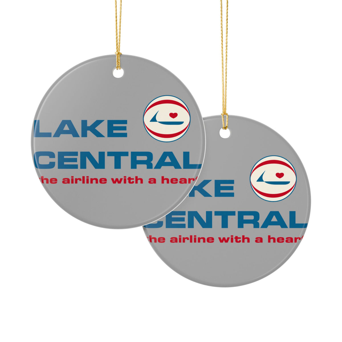 Lake Central Airlines Ceramic Ornament