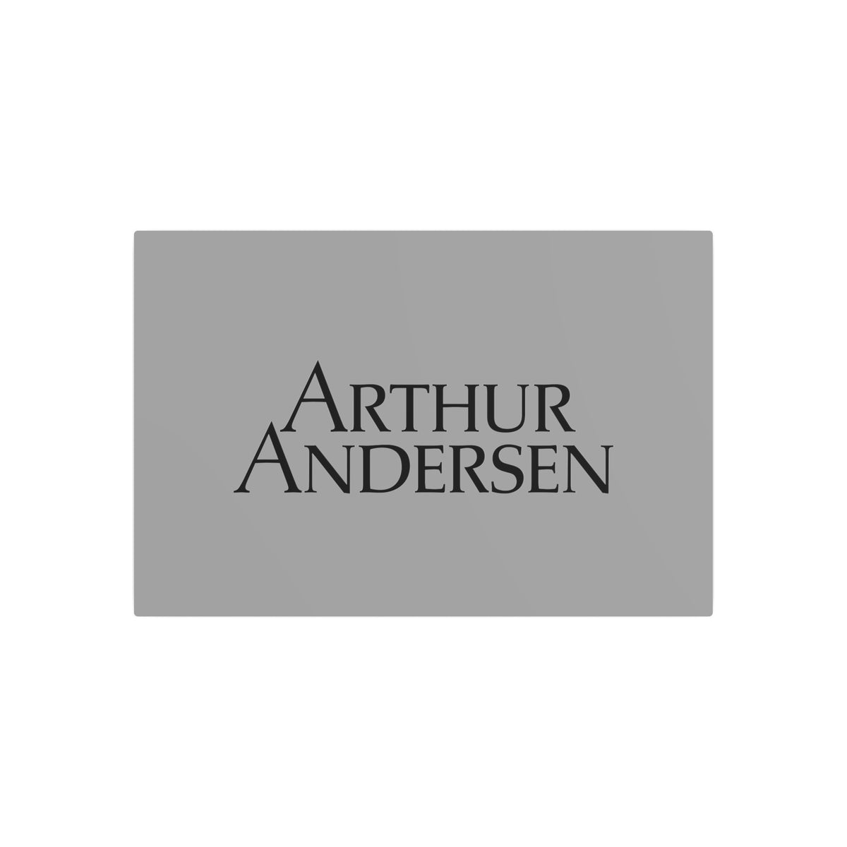 Arthur Andersen Metal Sign