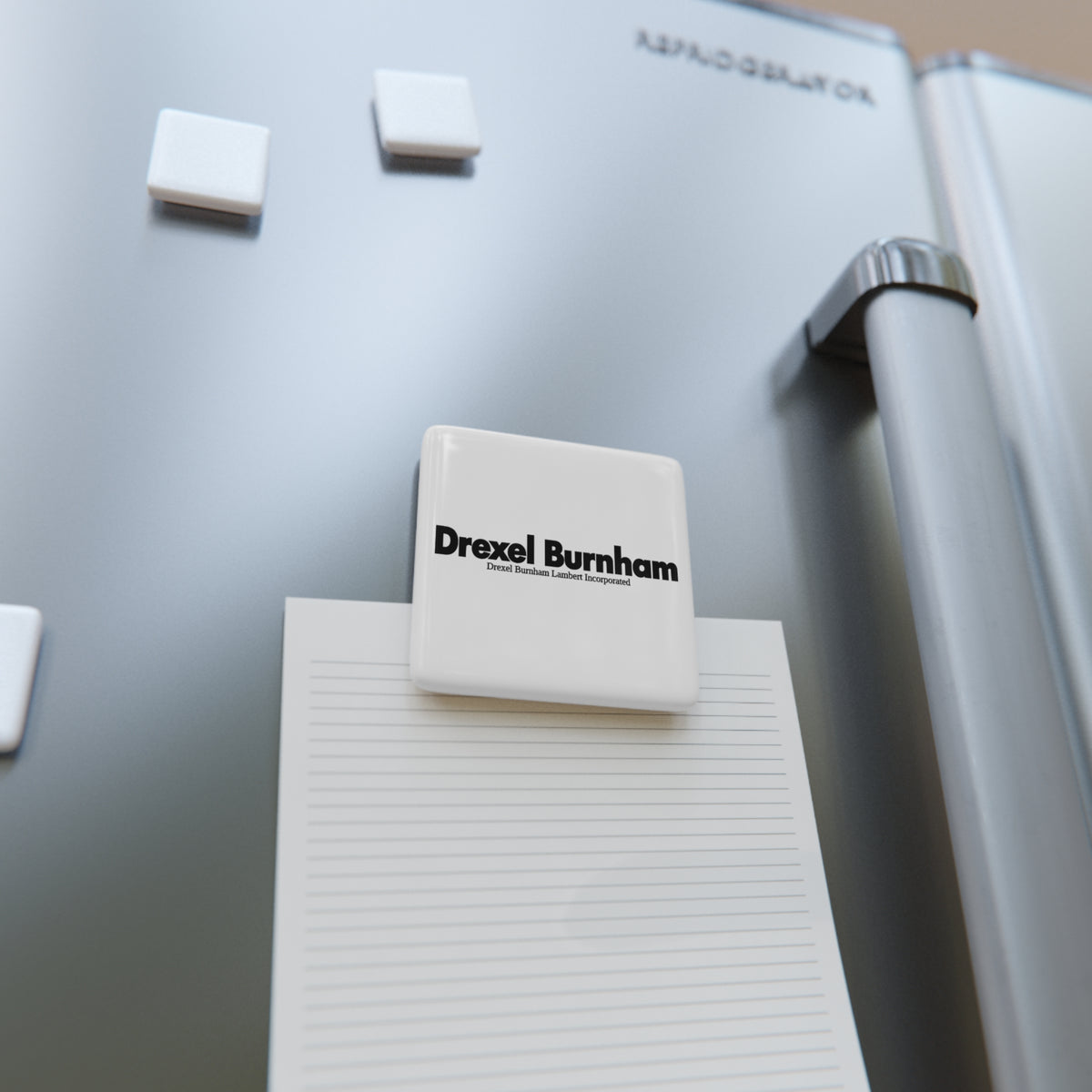 Drexel Burnham Lambert Square Porcelain Fridge Magnet