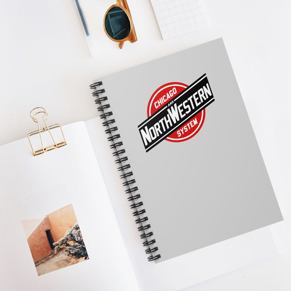 Chicago and North Western Railway Spiral Notebook