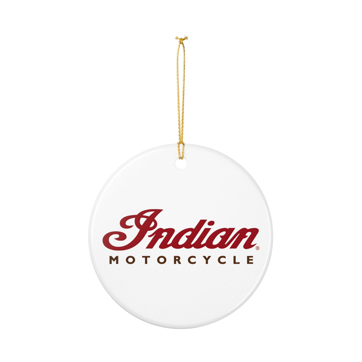 Indian Motorcycle Ceramic Ornament