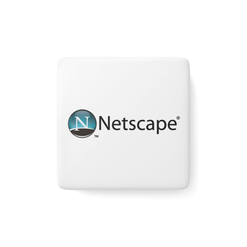 Netscape Square Porcelain Fridge Magnet