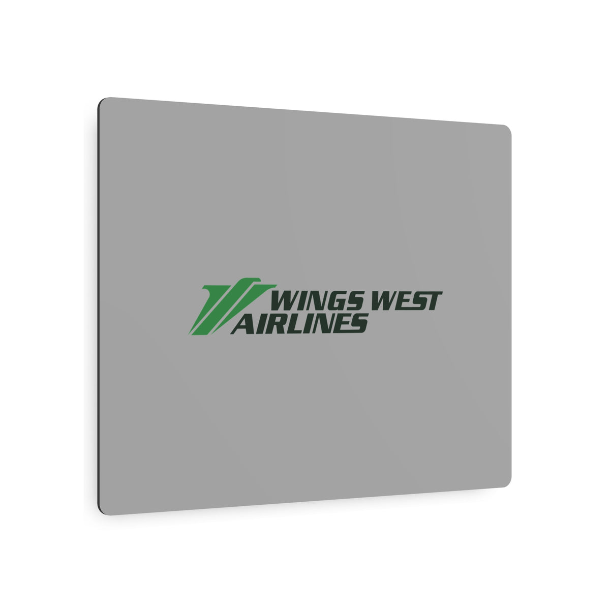 Wings West Airlines Metal Sign