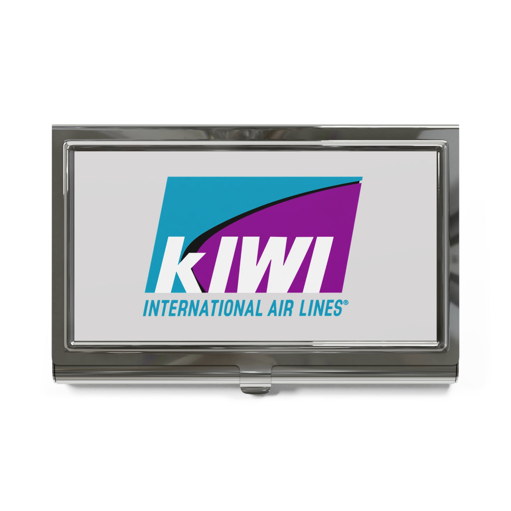 Kiwi International Air Lines Metal Business Card Holder
