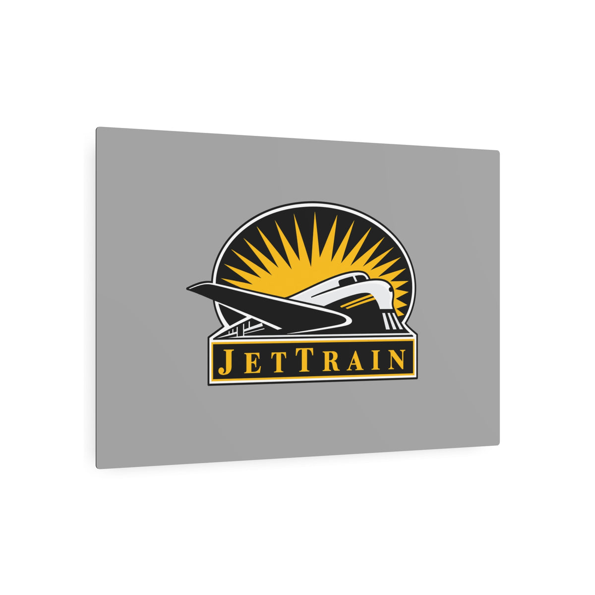 Bombardier JetTrain Metal Sign