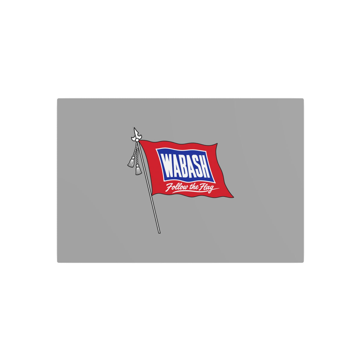 Wabash Railroad Metal Sign