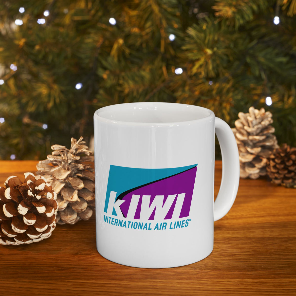 Kiwi International Air Lines Ceramic Coffee Mug